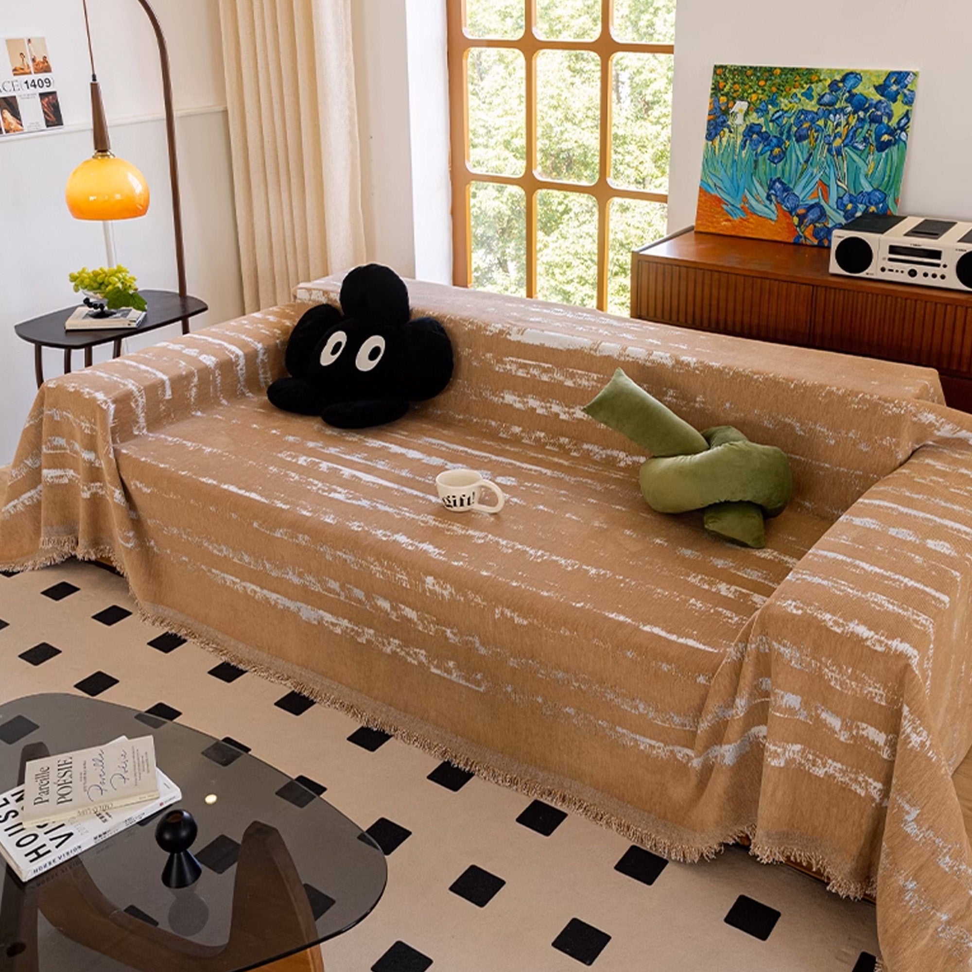 Soft Chenille Gradient Lines Sofa Cover for Stylish Protection and Cozy Living Roomsslider_item_3