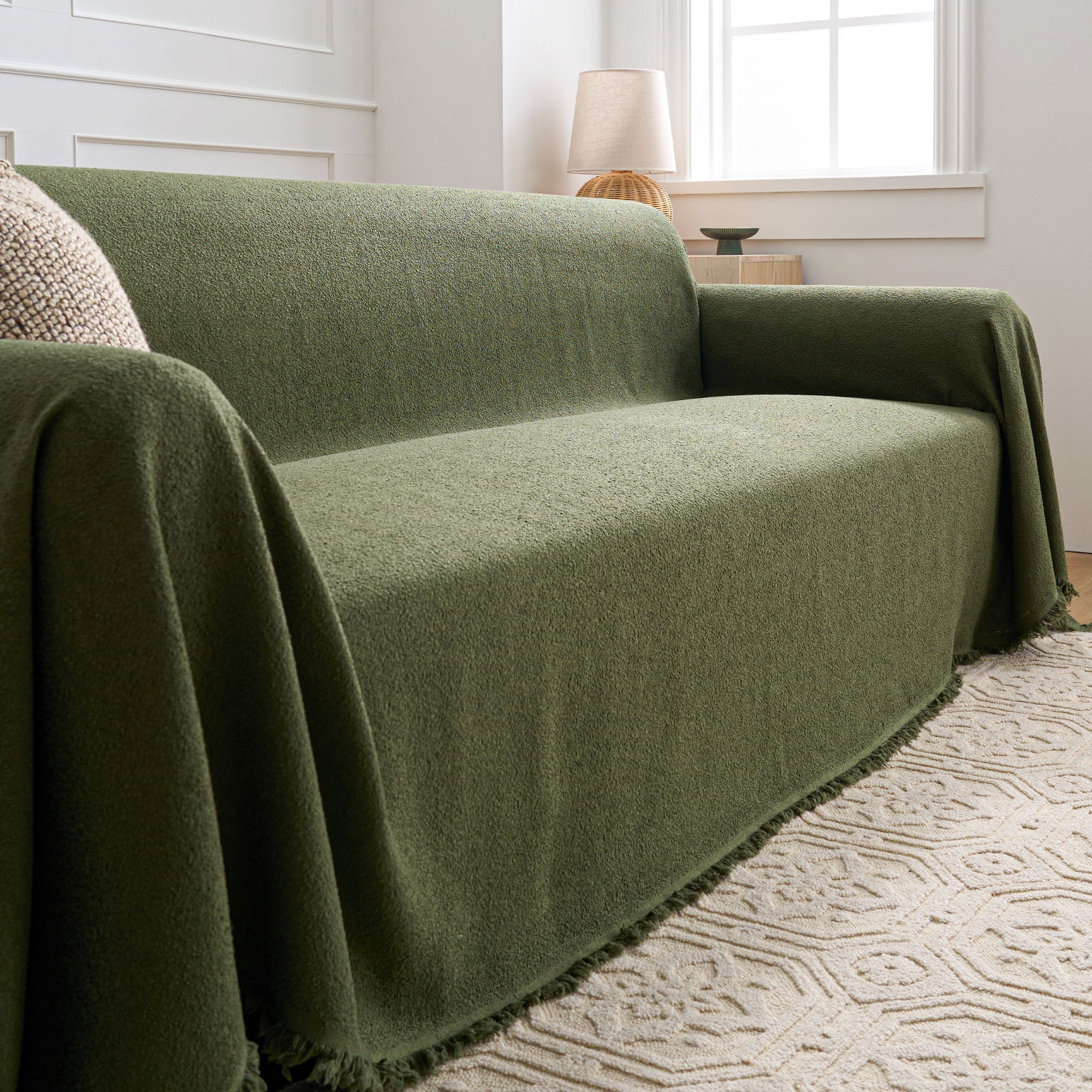 Waterproof Tassel Edge Sofa Cover for Protection and Styleslider_item_2